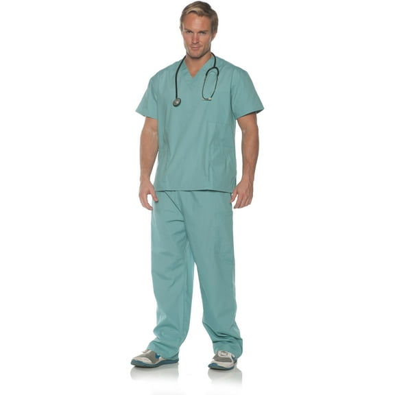 Underwraps Surgery Scrubs Adult Costume, XX-Large Unisex
