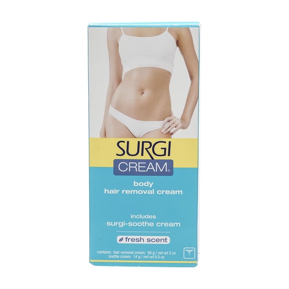 Surgi Cream Bikini-Leg 2oz Hair Remover, includes Surgi-Soothe Cream, Fresh Scent