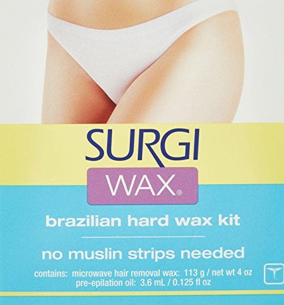 Surgi Wax BRAZILIAN WAXING KIT Microwave Hair Removal Kit For Intimate Areas by Surgi