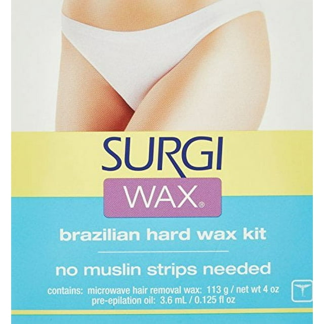 Surgi Wax BRAZILIAN WAXING KIT Microwave Hair Removal Kit For Intimate Areas by Surgi
