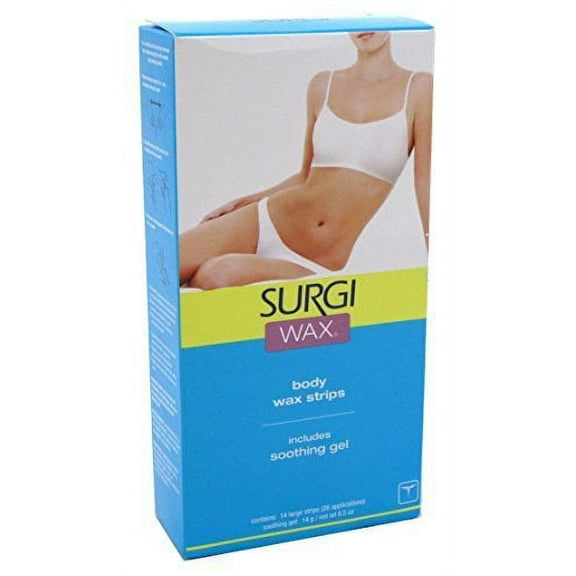 Surgi Wax Honey Wax Strips 14 Bikini-Body-Legs ((Value Pack of 2)