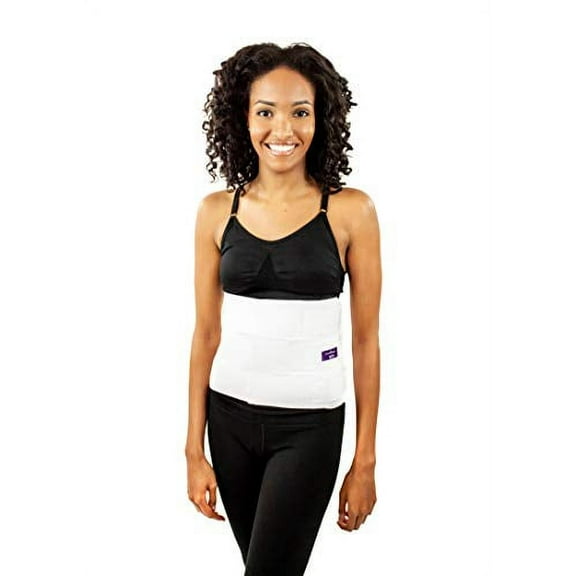 Surgical Abdominal Binder Compression Wrap - Adjustable Binder 9? - Used as a Post Surgery Recovery, Postpartum Belly Wrap, C-Section Recovery Belly Band or Elastic Waist Trainer (by Contour