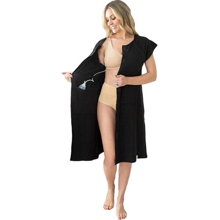 Surgical Recovery Patient Hospital Gown With Internal Pockets for Post-Op Drainage Gownies, Recovery Gown, Post Surgery Gown, Hospital Gown