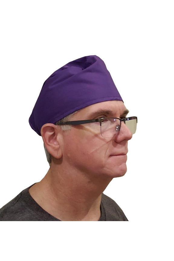 Surgical Scrub Cap Hat Solid Color, Purple