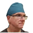 thumbnail image 1 of Surgical Scrub Cap Hat Solid Color, Teal Green, 1 of 3