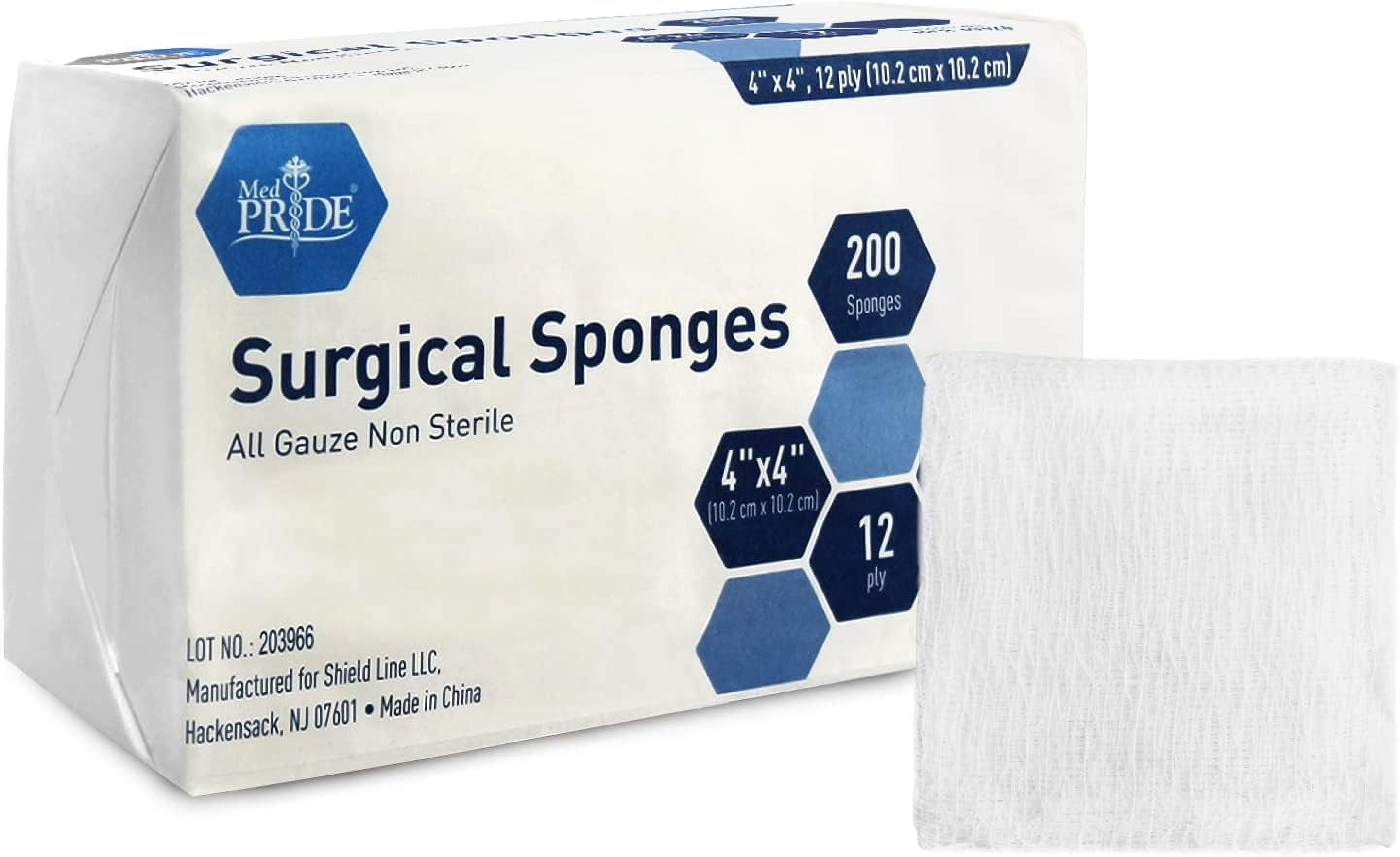 Surgical Sponges 4x4 200pc