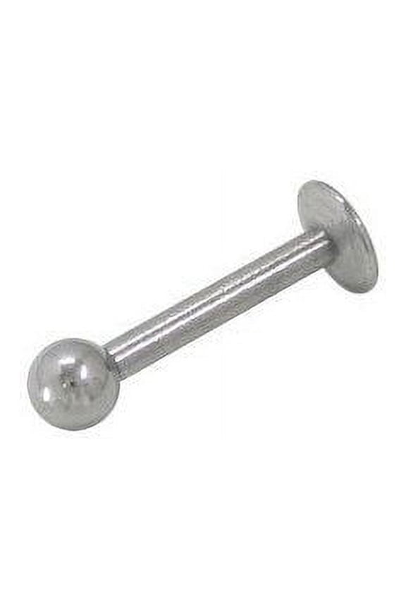 Surgical Steel 18G Labret with Ball Bead end