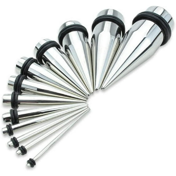 Surgical Steel 4G (5MM) Tapers / Hangers / Stretcher's 2 Pieces (1 Pair) (B/2/358)