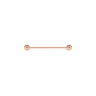 Surgical Steel Anodized Industrial Barbell Ring 16 Gauge 1-1/2" Length