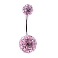 thumbnail image 1 of Surgical Steel Belly Button Ring 14 Gauge 7/16" (11 MM)  Ferido Balls, 1 of 2