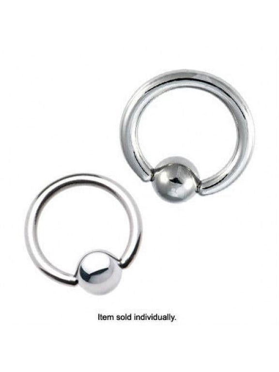 Surgical Steel Captive Bead Ring 12G - 4G Piercings Jewelry for Women Men - Sold Each