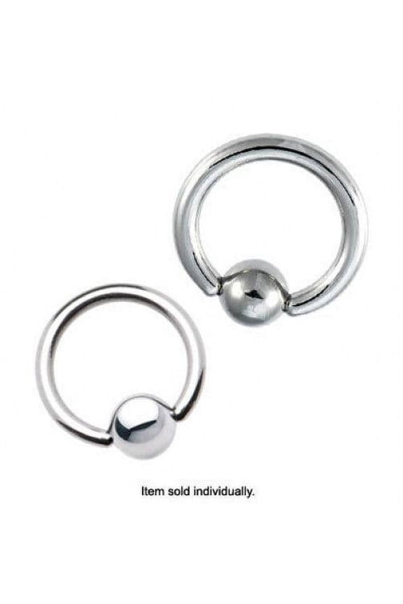 Surgical Steel Captive Bead Ring 12G - 4G Piercings Jewelry for Women Men - Sold Each