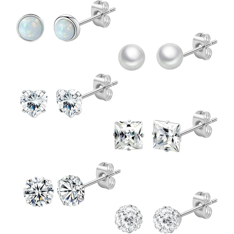 Flatback Earrings Staligue Hypoallergenic Surgical Steel Earrings For Women Men Gold Flatback Stud Earrings