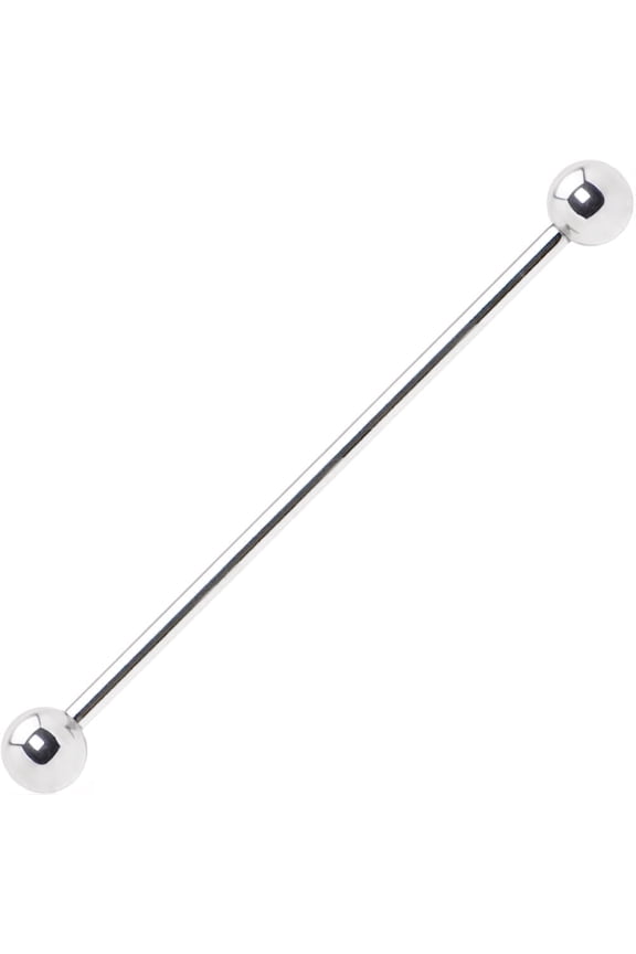 14G Surgical Steel Industrial Piercing Barbell Cartilage with 5mm Bead Ball Ends Piercings Jewelry for Women Men