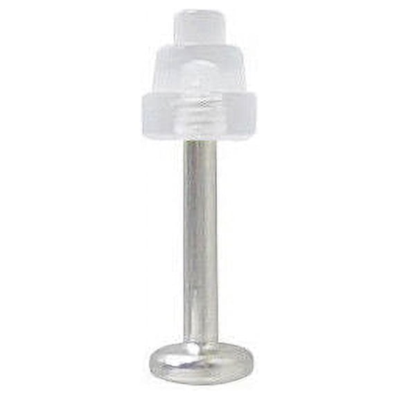 Surgical Steel Labret Monroe Lip Jewelry with Clear UV Acrylic Bead