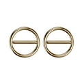 thumbnail image 1 of Surgical Steel Nipple Ring Hoop 14 Gauge with Dual Hinge - Pair, 1 of 3