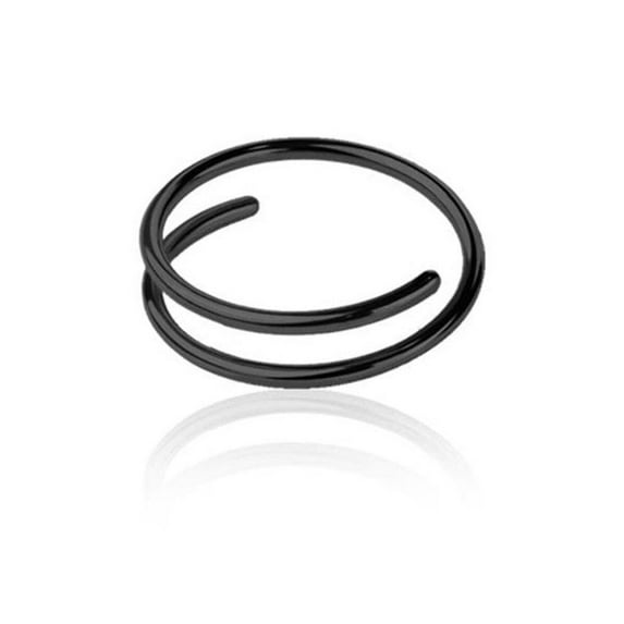 Surgical Steel Nose Ring 20 Gauge Double Hoop for Single Piercing