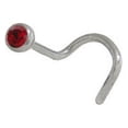 thumbnail image 1 of Surgical Steel Nose Stud with Red Jewel, 1 of 1