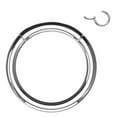 thumbnail image 1 of Surgical Steel Silver Hinged Clicker Segment Hoop Ring 14 to 10 Gauge, 1 of 5