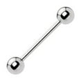 thumbnail image 1 of Surgical Steel Straight Barbell 18 Gauge - 8 MM to 12 MM Long, 1 of 1