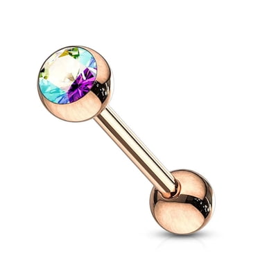 Suction UV Stud Fake Tongue Ring Piercing Suction UV Stud Fake Tongue Ring Piercing