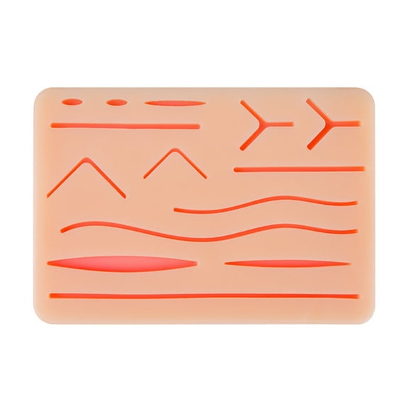 Surgical Suture Training Model With 14 Wound Food Grade Silicone Realistic Skin Texture Simulation Educational Tool