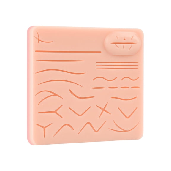 Surgical Suture Practice Skin Pad With 26 Wound Suture Training Silicone Skin