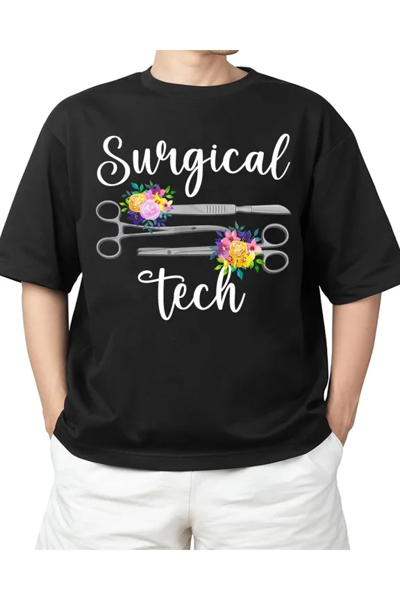 Surgical Technology Surgical Technologist T-Shirt Vibe for Adults S-4XL