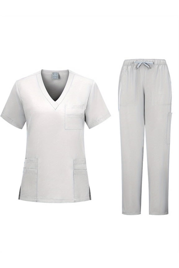 Surgical Uniform Men's Scrub Suit Medical Nurse Beauty Salon Work Clothes Clinical Short-sleeved Hand Washing Clothes Wholesale