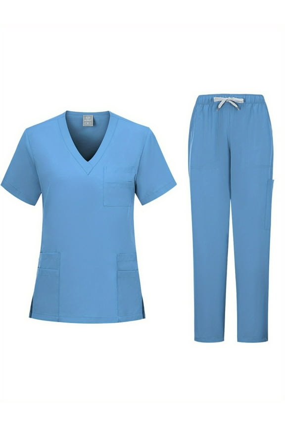Surgical Uniform Men's Scrub Suit Medical Nurse Beauty Salon Work Clothes Clinical Short-sleeved Hand Washing Clothes Wholesale