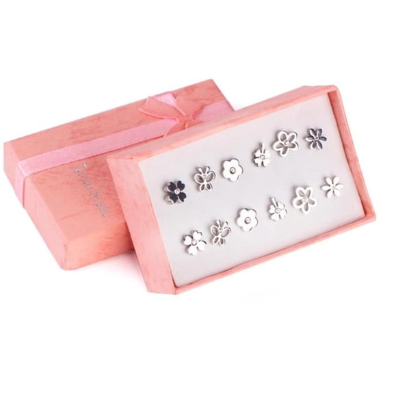 Surgical steel stud earrings set | tarnish free earrings Hypoallergenic earrings Cute