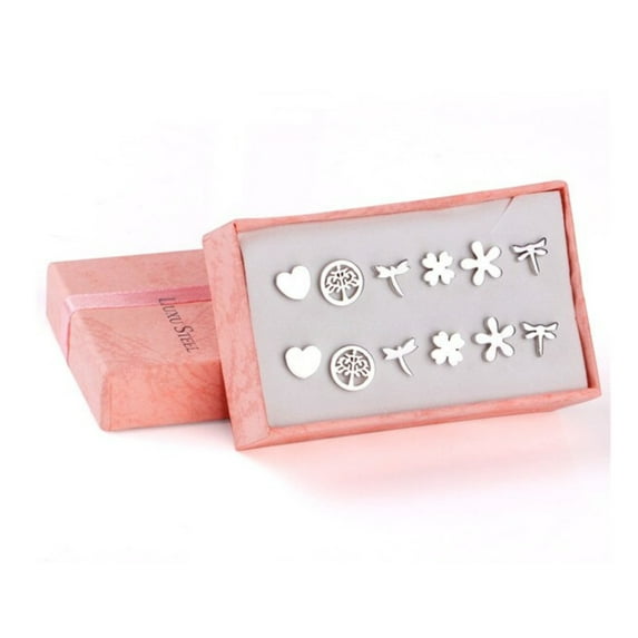 Surgical steel stud earrings set | tarnish free earrings Hypoallergenic earrings