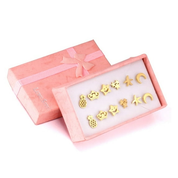Surgical steel stud earrings set | tarnish free earrings Hypoallergenic earrings