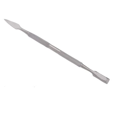 SurgicalOnline Professional Cuticle Pusher Double Ended Nail Cleaner Knife Style With Handle Ergonomic Non Slip Grip Stainless Steel Manicure Tools
