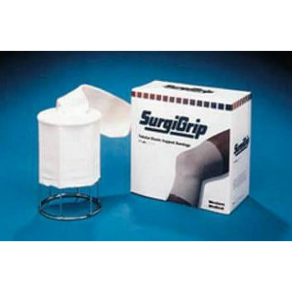 Surgigrip Tubular Support Bandage 4-1/2 Inch X 11 Yard 8 to 12 mmHg Pull On White NonSterile, GLG10 - SOLD BY: PACK OF ONE