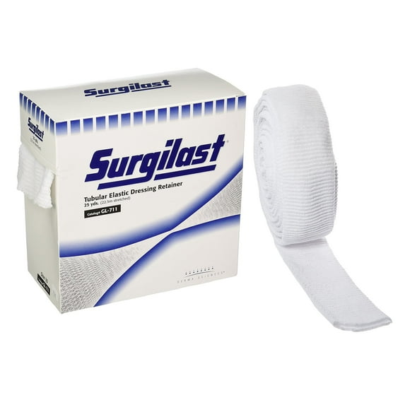 Surgilast Elastic Net Retainer Dressing 25 Yard Length Sz. 10 Tubular Elastic GL711 1 per Box
