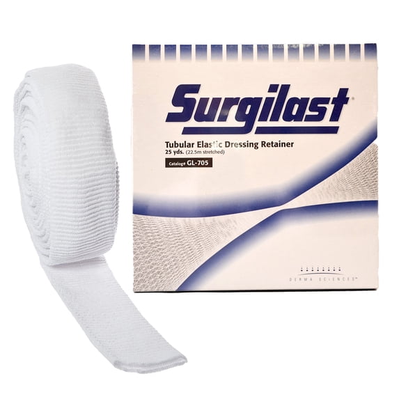 Surgilast Elastic Net Retainer Dressing 25 Yard Length Sz. 5 Tubular Elastic GL705 1 per Box