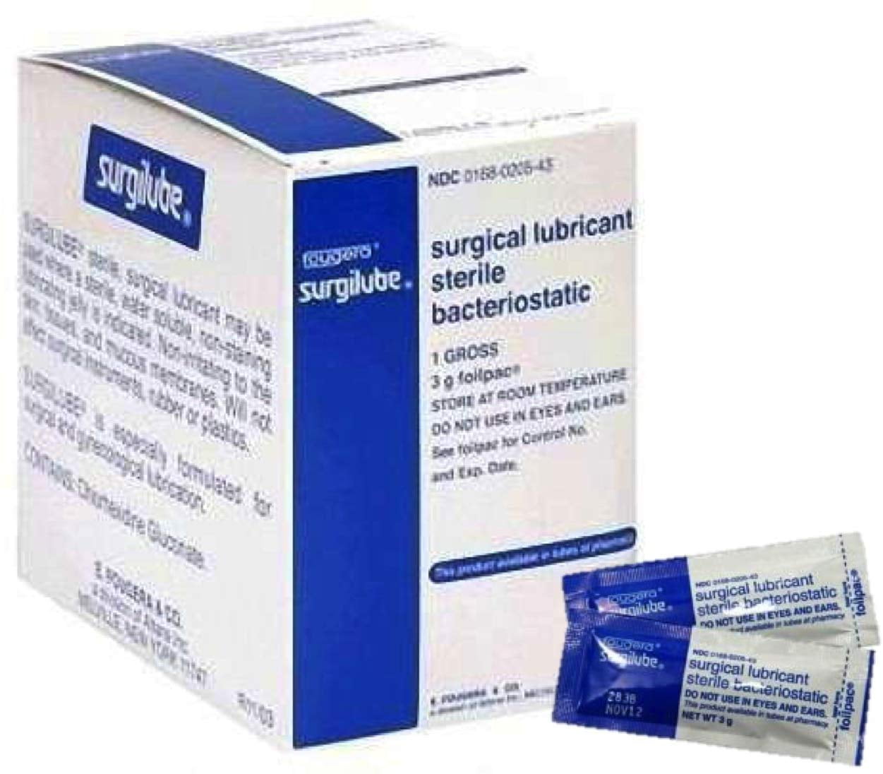 Surgilube Lubricating Jelly 3 Gram Individual Packet Sterile, 281020543