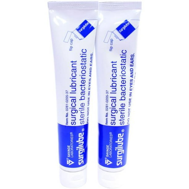 Surgilube Lubricating Jelly Sterile 4.25 oz Flip Top Tube Pack of 2