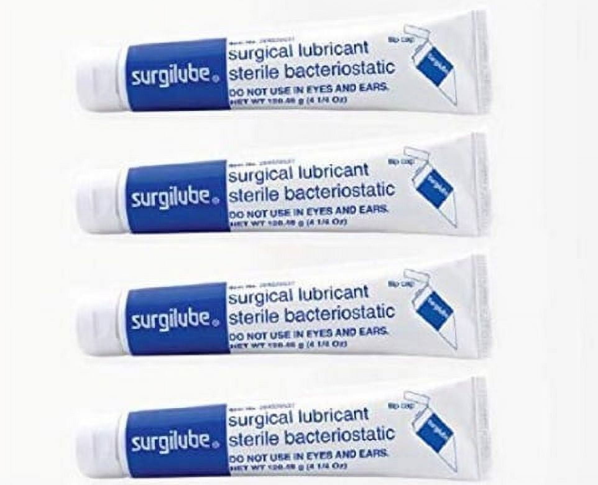 Surgilube Lubricating Jelly Sterile - 4.25 oz Flip Top Tube - Pack of 4 Tubes