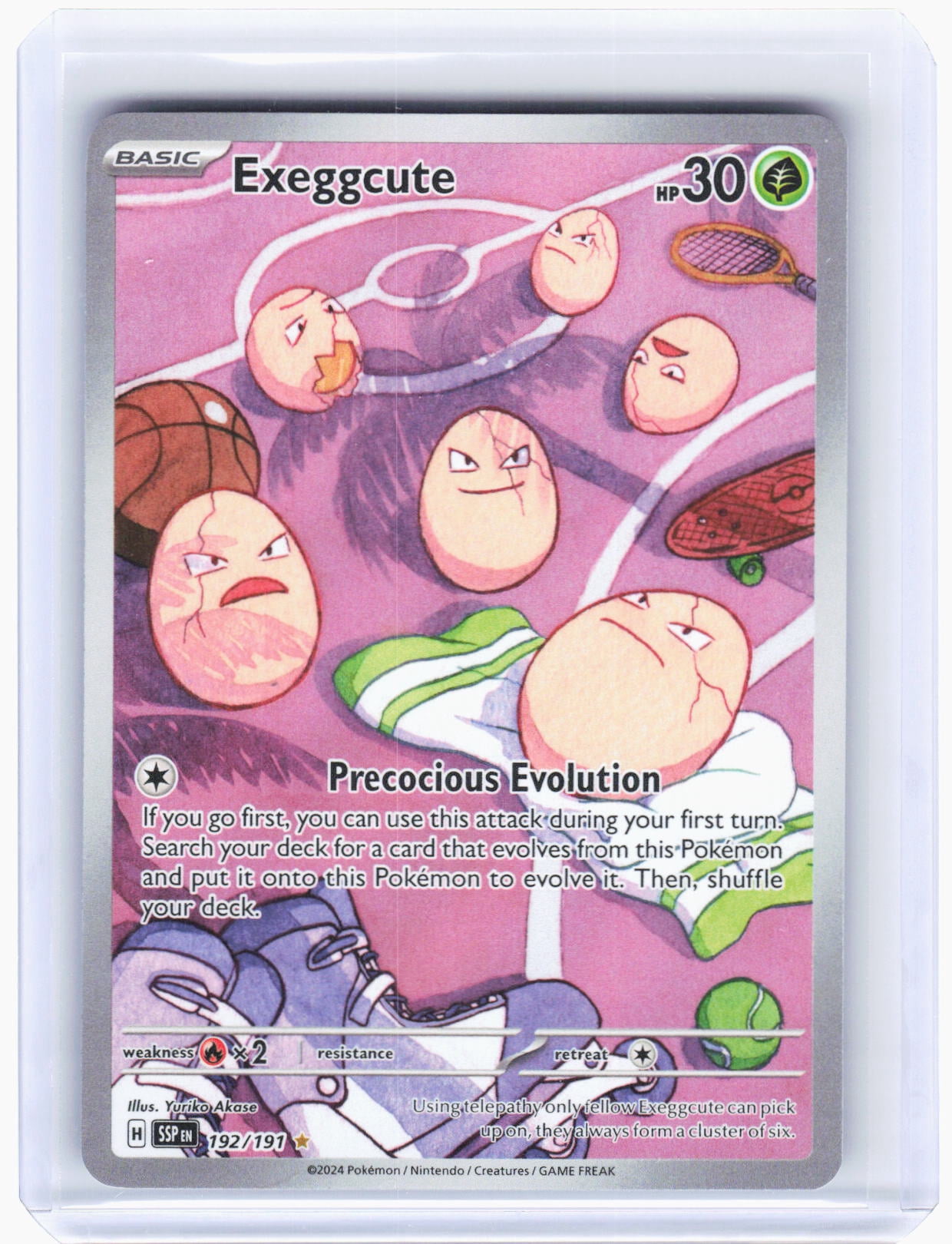 exeggcute pokemon card price (63/102) [HeartGold SoulSilver]  Plug Expansion Surging Sparks Rarity Illustration Rare Game Pokmon Category Pokmon Single Exeggcute Pokemon Card