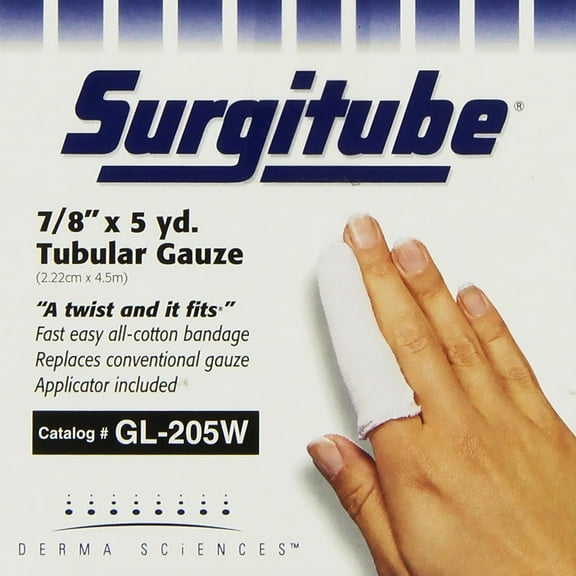 Surgitube Band Tubular Gauze, 7/8" x 5 Yd., White