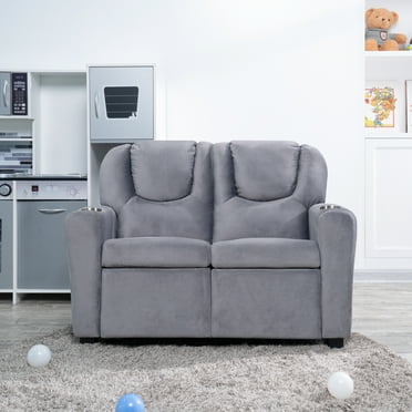 Suri Loveseat-Color:Gray,Fabric:Microfiber,Style:Loveseat