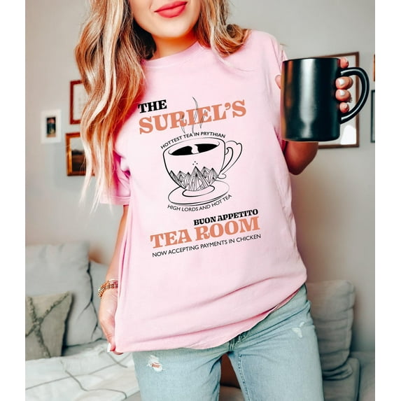 The Suriel's Tearoom T-shirt, Acotar Shirt, Sarah J Maas Shirt, Bookish Tshirt, Literary Shirt, SJM Licensed Bookish Shirt, Velaris T shirt All Size S-5Xl