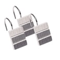 thumbnail image 1 of Popular Bath Modern Line Resin Shower Curtain Hooks, Gray, 12 Pack, 1 of 4