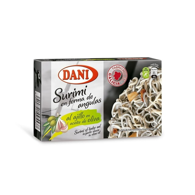 Surimi of Baby Eels 13 Pack in Garlic and Olive Sauce Gluten (Angulas