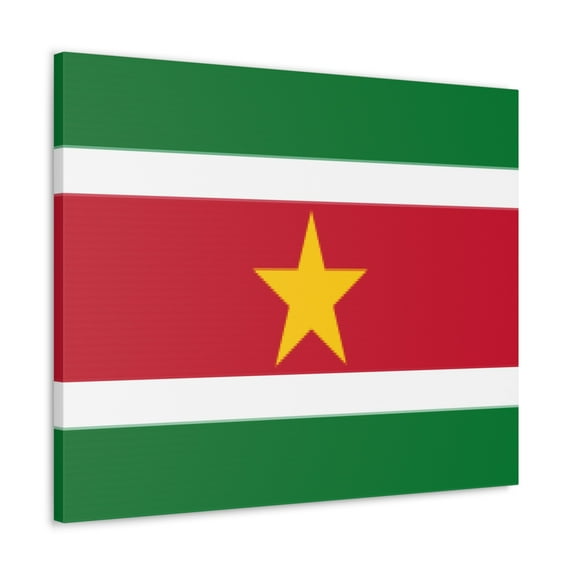 Suriname Country Flag Canvas Vibrant Wall Art Unframed Home Decor