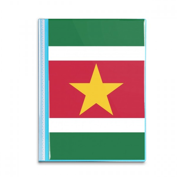 Suriname National Flag South America Country Book Sheet Protectors Portfolio Binder Folder