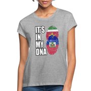 Surinamese And Haitian Vintage Heritage Dna Flag Women's Relaxed Fit T-Shirt Loose Tee