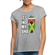 Surinamese And Jamaican Vintage Heritage Dna Flag Women's Relaxed Fit T-Shirt Loose Tee